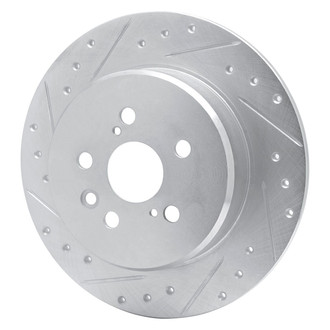 R1 Concepts® - eLINE™ Drilled and Slotted 1-Piece Rear Driver Side Brake Rotor