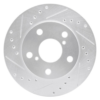 R1 Concepts® - eLINE™ Drilled and Slotted 1-Piece Front Driver Side Brake Rotor
