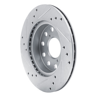 R1 Concepts® - eLINE™ Drilled and Slotted 1-Piece Rear Passenger Side Brake Rotor