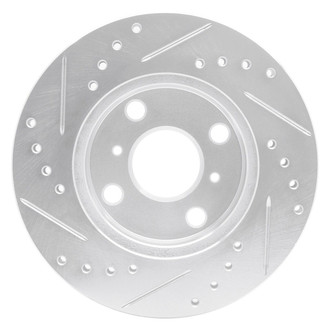 R1 Concepts® - eLINE™ Drilled and Slotted 1-Piece Front Passenger Side Brake Rotor