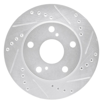 R1 Concepts® - eLINE™ Drilled and Slotted 1-Piece Front Passenger Side Brake Rotor