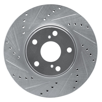 R1 Concepts® - eLINE™ Drilled and Slotted 1-Piece Front Driver Side Brake Rotor
