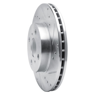 R1 Concepts® - eLINE™ Drilled and Slotted 1-Piece Front Passenger Side Brake Rotor