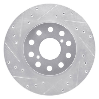 R1 Concepts® - eLINE™ Drilled and Slotted 1-Piece Rear Driver Side Brake Rotor