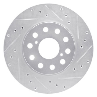 R1 Concepts® - eLINE™ Drilled and Slotted 1-Piece Rear Passenger Side Brake Rotor