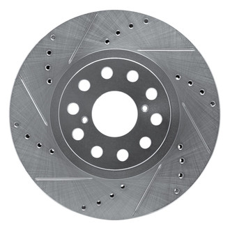 R1 Concepts® - eLINE™ Drilled and Slotted 1-Piece Front Driver Side Brake Rotor