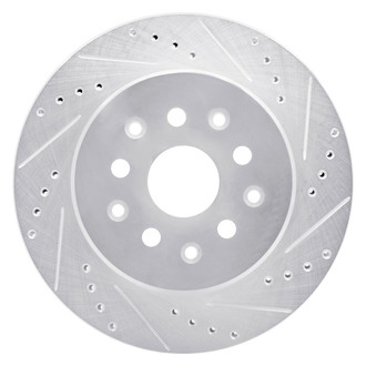 R1 Concepts® - eLINE™ Drilled and Slotted 1-Piece Rear Passenger Side Brake Rotor