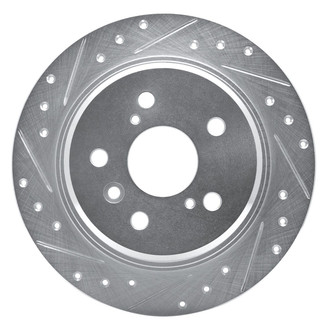 R1 Concepts® - eLINE™ Drilled and Slotted 1-Piece Rear Driver Side Brake Rotor