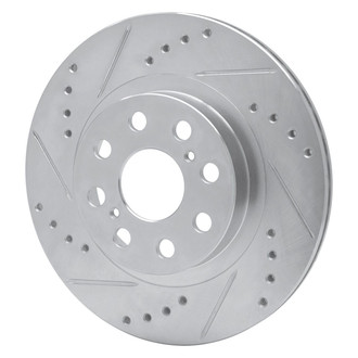 R1 Concepts® - eLINE™ Drilled and Slotted 1-Piece Rear Driver Side Brake Rotor