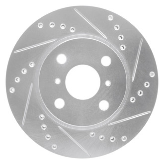 R1 Concepts® - eLINE™ Drilled and Slotted 1-Piece Front Passenger Side Brake Rotor