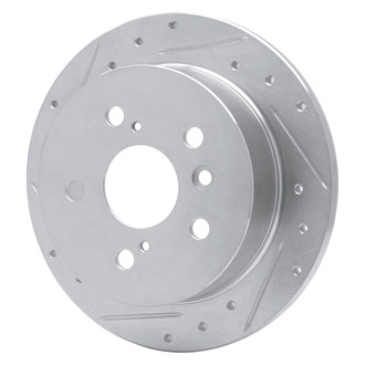 R1 Concepts® - eLINE™ Drilled and Slotted 1-Piece Rear Driver Side Brake Rotor