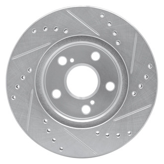 R1 Concepts® - eLINE™ Drilled and Slotted 1-Piece Front Driver Side Brake Rotor