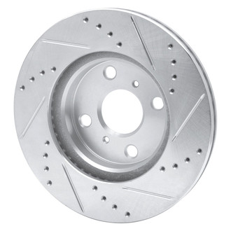 R1 Concepts® - eLINE™ Drilled and Slotted 1-Piece Front Driver Side Brake Rotor