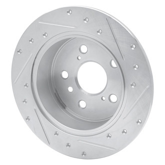 R1 Concepts® - eLINE™ Drilled and Slotted 1-Piece Rear Driver Side Brake Rotor