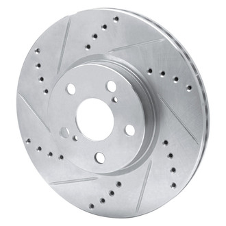 R1 Concepts® - eLINE™ Drilled and Slotted 1-Piece Front Driver Side Brake Rotor