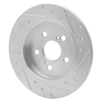 R1 Concepts® - eLINE™ Drilled and Slotted 1-Piece Rear Driver Side Brake Rotor