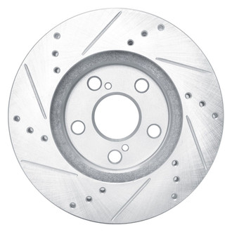 R1 Concepts® - eLINE™ Drilled and Slotted 1-Piece Front Passenger Side Brake Rotor