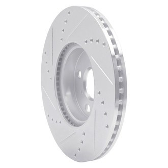 R1 Concepts® - eLINE™ Drilled and Slotted 1-Piece Front Passenger Side Brake Rotor