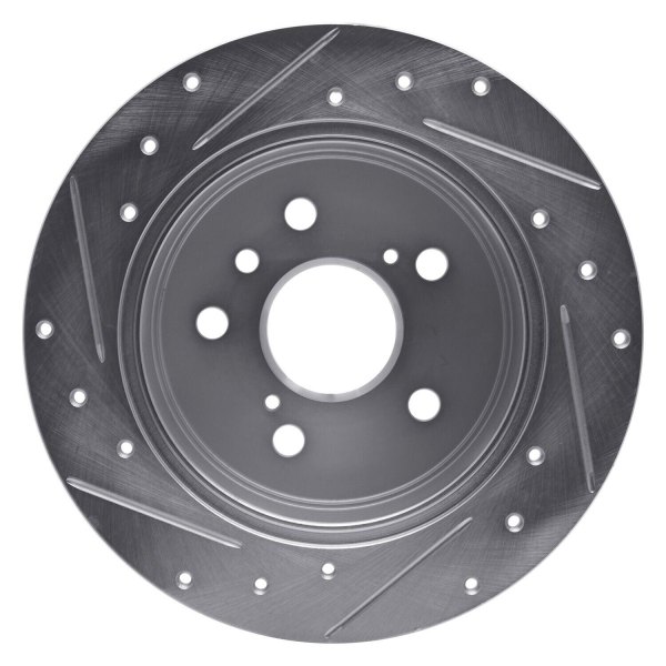 R1 Concepts® - eLINE™ Drilled and Slotted 1-Piece Rear Brake Rotor