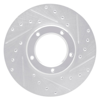 R1 Concepts® - eLINE™ Drilled and Slotted 1-Piece Front Passenger Side Brake Rotor
