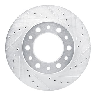 R1 Concepts® - eLINE™ Drilled and Slotted 1-Piece Front Passenger Side Brake Rotor