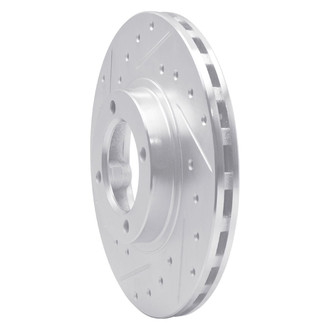 R1 Concepts® - eLINE™ Drilled and Slotted 1-Piece Front Driver Side Brake Rotor