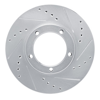 R1 Concepts® - eLINE™ Drilled and Slotted 1-Piece Front Passenger Side Brake Rotor