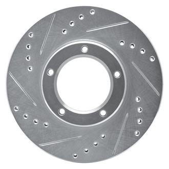 R1 Concepts® - eLINE™ Drilled and Slotted 1-Piece Front Driver Side Brake Rotor