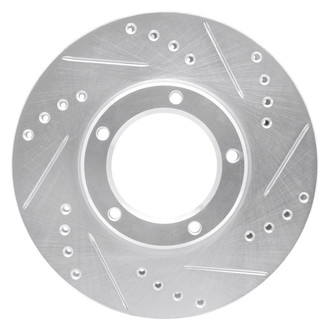R1 Concepts® - eLINE™ Drilled and Slotted 1-Piece Front Passenger Side Brake Rotor