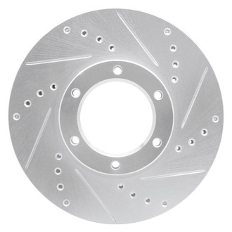 R1 Concepts® - eLINE™ Drilled and Slotted 1-Piece Front Passenger Side Brake Rotor