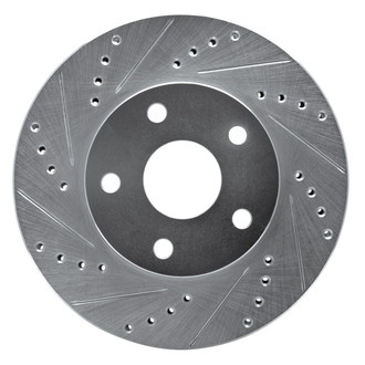 R1 Concepts® - eLINE™ Drilled and Slotted 1-Piece Front Driver Side Brake Rotor