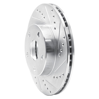 R1 Concepts® - eLINE™ Drilled and Slotted 1-Piece Front Passenger Side Brake Rotor
