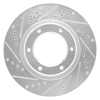 R1 Concepts® - eLINE™ Drilled and Slotted 1-Piece Front Driver Side Brake Rotor