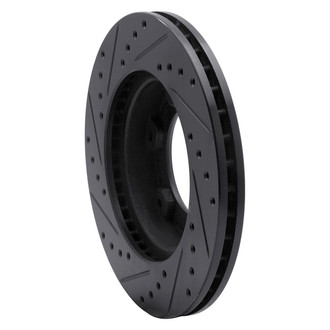 R1 Concepts® - eLINE™ Drilled and Slotted 1-Piece Front Passenger Side Brake Rotor