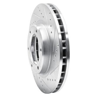 R1 Concepts® - eLINE™ Drilled and Slotted 1-Piece Front Passenger Side Brake Rotor