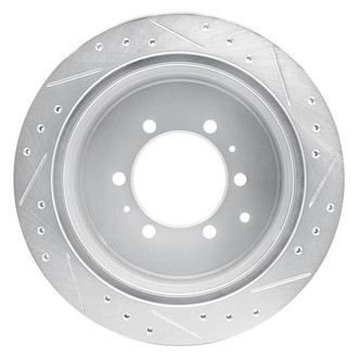 R1 Concepts® - eLINE™ Drilled and Slotted 1-Piece Rear Driver Side Brake Rotor