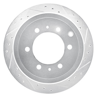 R1 Concepts® - eLINE™ Drilled and Slotted 1-Piece Rear Passenger Side Brake Rotor