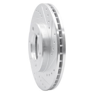 R1 Concepts® - eLINE™ Drilled and Slotted 1-Piece Front Passenger Side Brake Rotor