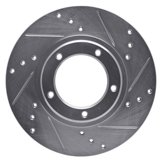 R1 Concepts® - eLINE™ Drilled and Slotted 1-Piece Front Passenger Side Brake Rotor