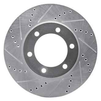 R1 Concepts® - eLINE™ Drilled and Slotted 1-Piece Front Driver Side Brake Rotor