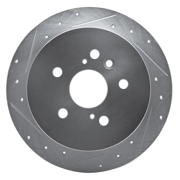 R1 Concepts® - eLINE™ Drilled and Slotted 1-Piece Rear Brake Rotor