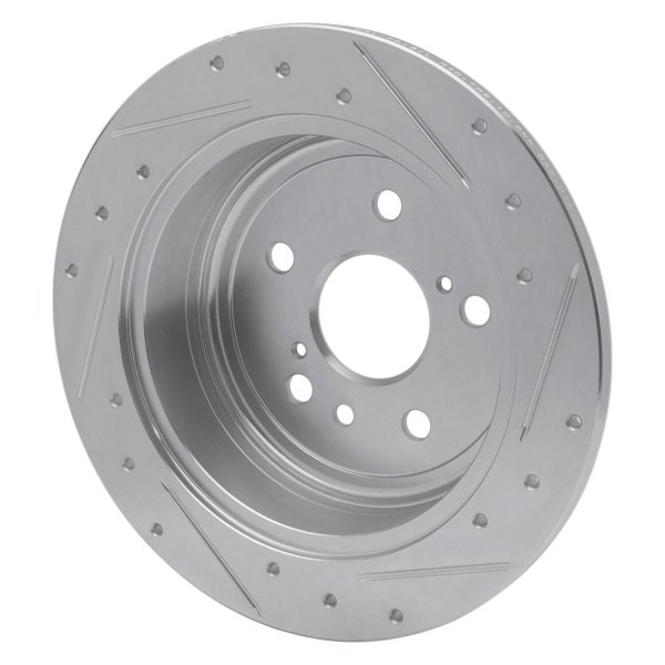 R1 Concepts® - eLINE™ Drilled and Slotted 1-Piece Rear Brake Rotor