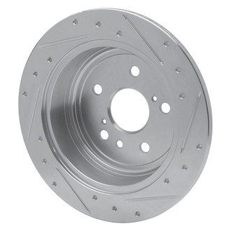 R1 Concepts® - eLINE™ Drilled and Slotted 1-Piece Rear Driver Side Brake Rotor