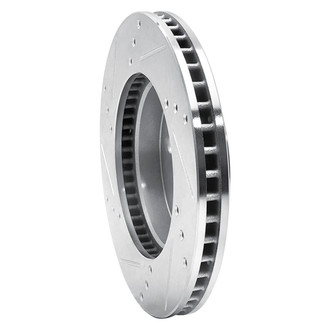 R1 Concepts® - eLINE™ Drilled and Slotted 1-Piece Front Passenger Side Brake Rotor
