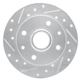 R1 Concepts® - eLINE™ Drilled and Slotted 1-Piece Rear Driver Side Brake Rotor