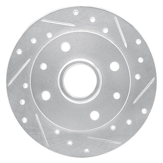 R1 Concepts® - eLINE™ Drilled and Slotted 1-Piece Rear Passenger Side Brake Rotor