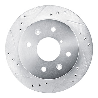 R1 Concepts® - eLINE™ Drilled and Slotted 1-Piece Rear Driver Side Brake Rotor