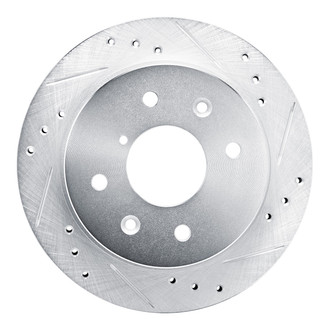 R1 Concepts® - eLINE™ Drilled and Slotted 1-Piece Rear Passenger Side Brake Rotor