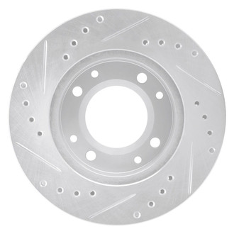 R1 Concepts® - eLINE™ Drilled and Slotted 1-Piece Front Passenger Side Brake Rotor