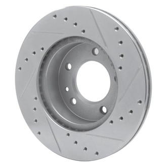 R1 Concepts® - eLINE™ Drilled and Slotted 1-Piece Front Driver Side Brake Rotor